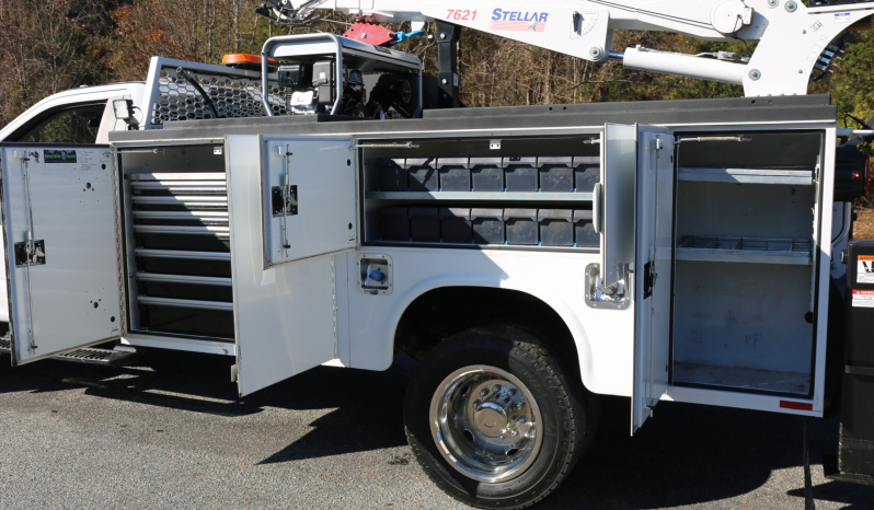 2021 Ford F600 Service Truck, 6.7 Diesel, Stellar 7621 Crane, 105k Miles full