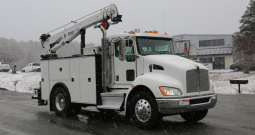 2022 Kenworth T270 Mechanics Truck, Under CDL, 125k Miles, Stellar 12630 Crane, PX7 Diesel, Allison Auto, Air Ride