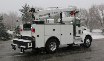 2022 Kenworth T270 Mechanics Truck, Under CDL, 125k Miles, Stellar 12630 Crane, PX7 Diesel, Allison Auto, Air Ride full