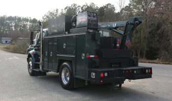 2002 International 4300 Service Truck, Under CDL, DT466, Eaton Manual, 228k Miles, Maintainer Mechanics Body, 8600# Crane full