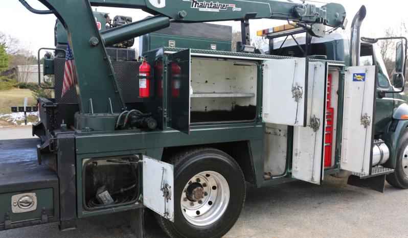 2002 International 4300 Service Truck, Under CDL, DT466, Eaton Manual, 228k Miles, Maintainer Mechanics Body, 8600# Crane full