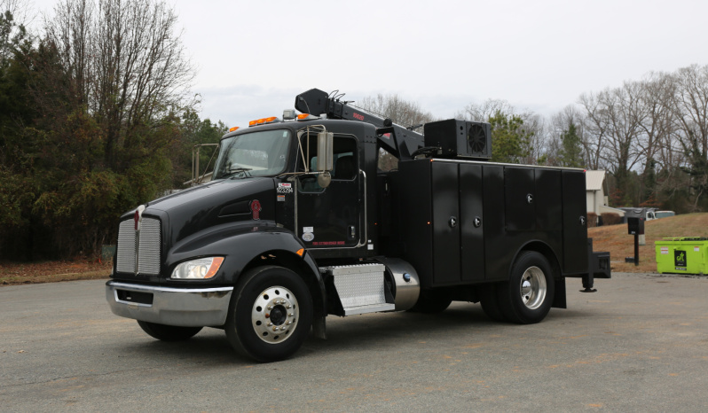 2019 Kenworth T270 Mechanics Truck, PX7 Diesel, Allison Auto, Under CDL, 11′ Summit Bed, 10620 Summit Crane full