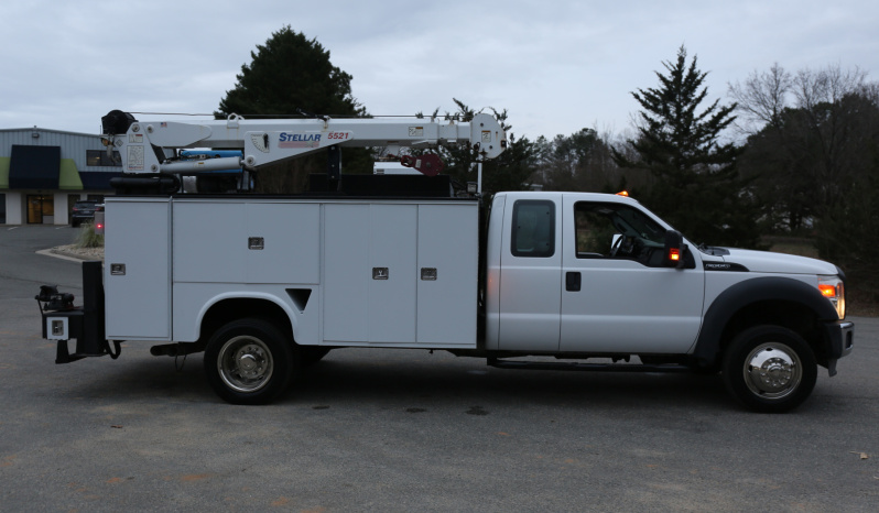 2014 Ford F-550 Service Truck, Diesel, 205k Miles, Stellar 5521 Crane, CTech Drawers, Extended Cab, Miller Welder full