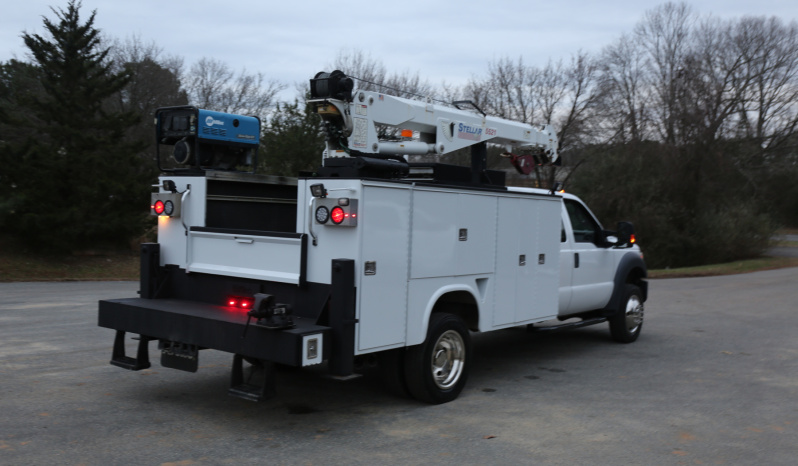 2014 Ford F-550 Service Truck, Diesel, 205k Miles, Stellar 5521 Crane, CTech Drawers, Extended Cab, Miller Welder full