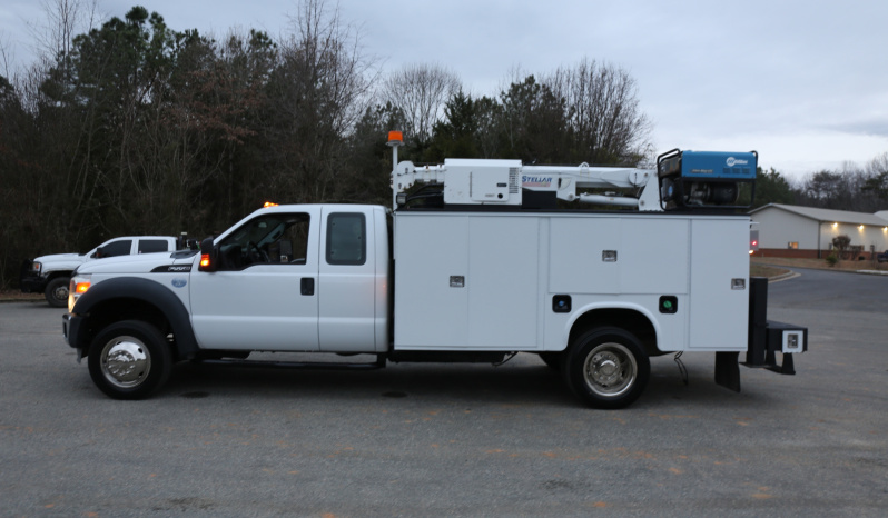 2014 Ford F-550 Service Truck, Diesel, 205k Miles, Stellar 5521 Crane, CTech Drawers, Extended Cab, Miller Welder full