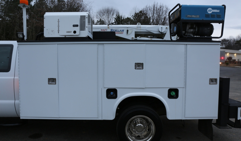 2014 Ford F-550 Service Truck, Diesel, 205k Miles, Stellar 5521 Crane, CTech Drawers, Extended Cab, Miller Welder full