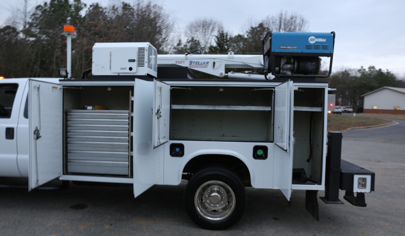 2014 Ford F-550 Service Truck, Diesel, 205k Miles, Stellar 5521 Crane, CTech Drawers, Extended Cab, Miller Welder full