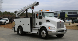 2022 Kenworth T270 Mechanics Truck, Stellar 12630 Crane, Under CDL, 133k Miles, 4500 Hours, Air Ride