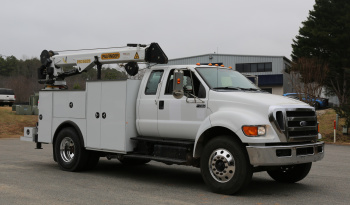 2011 Ford F750 Extended Cab Service Truck, Under CDL, 1 Owner, 177k Miles, Cummins Diesel, Palfinger 11k Crane full