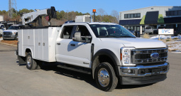2024 Ford F550 Mechanics Truck, Crew Cab, 6.7 Diesel, 25k Miles, Stellar 5521 Crane
