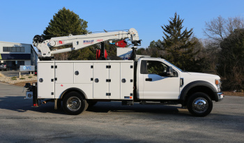 2021 Ford F600 4×4 Service Truck, 95k Miles, 7.3 V8 Gas, Stellar TMAX Mechanics Body, 7621 Crane full