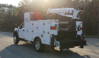 2021 Ford F600 4×4 Service Truck, 95k Miles, 7.3 V8 Gas, Stellar TMAX Mechanics Body, 7621 Crane full