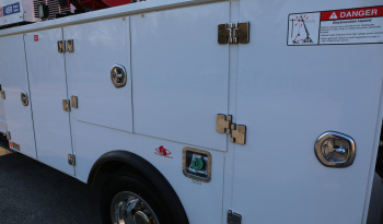 2021 Ford F600 4×4 Service Truck, 95k Miles, 7.3 V8 Gas, Stellar TMAX Mechanics Body, 7621 Crane full