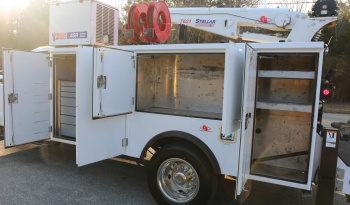 2021 Ford F600 4×4 Service Truck, 95k Miles, 7.3 V8 Gas, Stellar TMAX Mechanics Body, 7621 Crane full