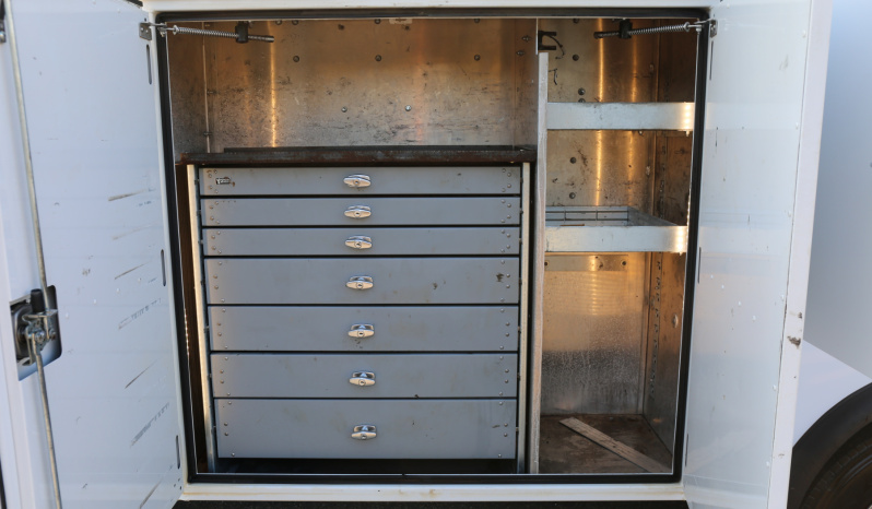 2021 Ford F600 4×4 Service Truck, 95k Miles, 7.3 V8 Gas, Stellar TMAX Mechanics Body, 7621 Crane full