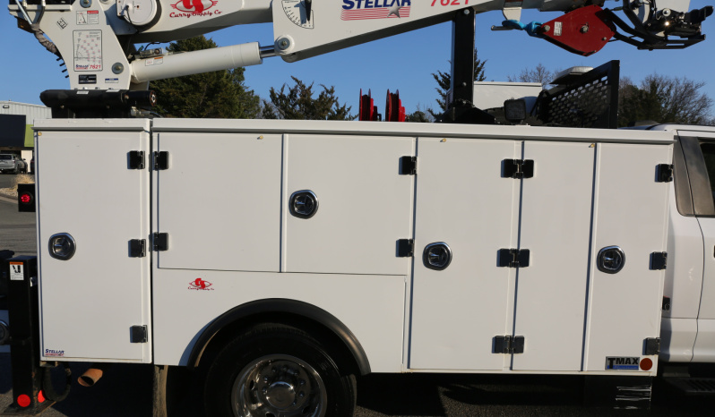 2021 Ford F600 4×4 Service Truck, 95k Miles, 7.3 V8 Gas, Stellar TMAX Mechanics Body, 7621 Crane full