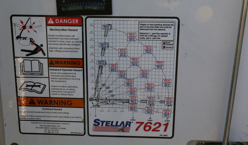 2021 Ford F600 4×4 Service Truck, 95k Miles, 7.3 V8 Gas, Stellar TMAX Mechanics Body, 7621 Crane full