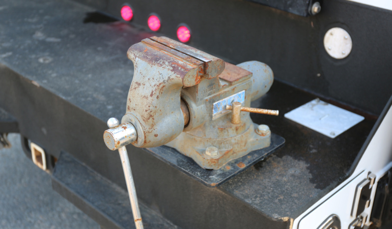 2021 Ford F600 4×4 Service Truck, 95k Miles, 7.3 V8 Gas, Stellar TMAX Mechanics Body, 7621 Crane full