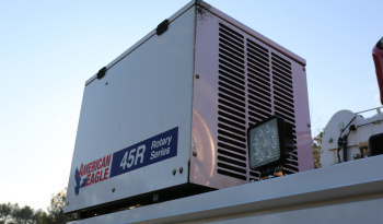 2021 Ford F600 4×4 Service Truck, 95k Miles, 7.3 V8 Gas, Stellar TMAX Mechanics Body, 7621 Crane full