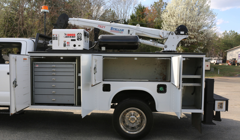 2024 Ford F-550 Mechanics Truck, 15k Miles, Diesel, 4WD, Staller 7621 Crane full