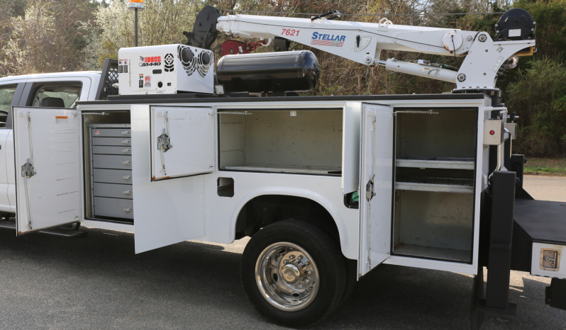 2024 Ford F-550 Mechanics Truck, 15k Miles, Diesel, 4WD, Staller 7621 Crane full