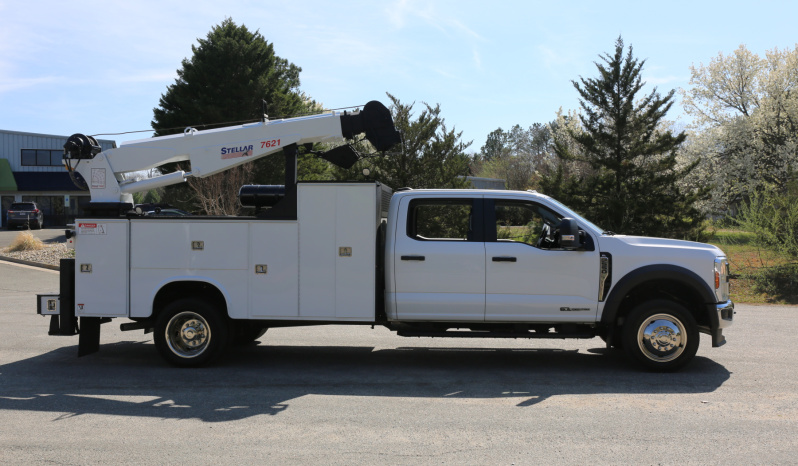 2024 Ford F550 Mechanics Truck, Stellar 7621 Crane, 28k Miles, 4×4, Crew Cab, Diesel full