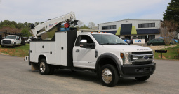 2019 Ford F-550 Service Truck, Stellar 7621 Crane, 166k Miles, Diesel