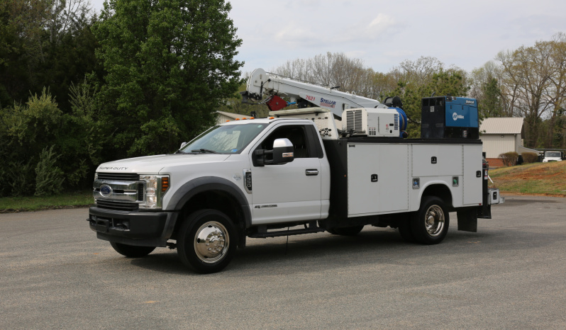 2019 Ford F-550 Service Truck, Stellar 7621 Crane, 166k Miles, Diesel full