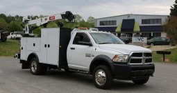 2016 Ram 5500 Mechanics Truck, IMT 7500 Crane, 4WD, Cummins Diesel, 167k Miles