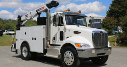 2016 Peterbilt 337, PX9, Allison Auto, 33k GVWR, IMT 11′ Dominator Bed, 10,000# Crane, Compressor, Drawers, 183k Miles