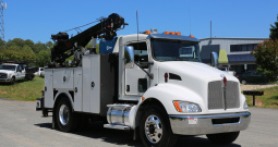 2021 Kenworth T270, Under CDL, PX9 350hp, Allison Auto, Air Ride, Summit 10620 Crane, Lube Skid, 104k Miles, 3600 Hrs