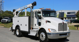 2020 Kenworth T270, Air Ride, Under CDL, Autocrane HC12s, 175k Miles, 7k Hours, PX7/Allison Auto