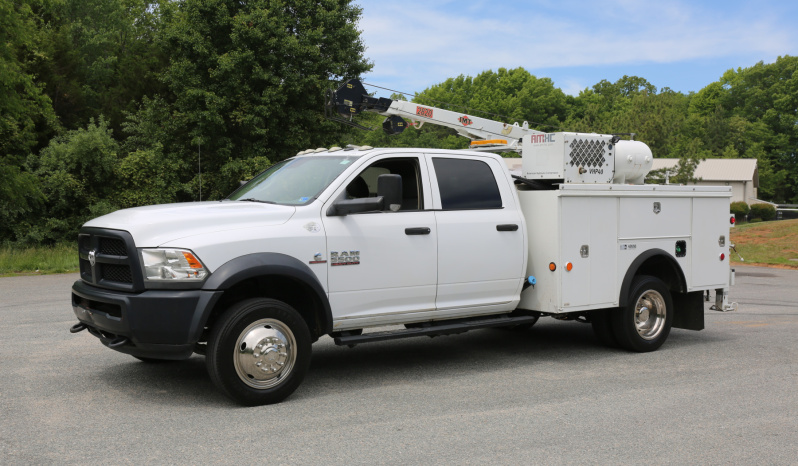 2017 Ram 5500 Crew Cab Mechanics Truck, 175k Miles, Cummins Diesel, IMT 5,000 Crane, 9′ Adkins Service Body, Hydraulic Compressor full