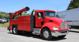 2016 Kenworth T270 Mechanics Truck, 14′ Summit Service Body, 10620 Summit Crane, 99k Miles, 3k Hours, Under CDL