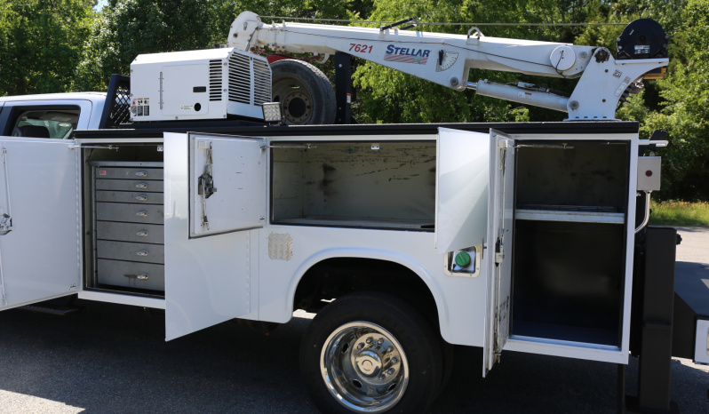 2024 Ford F550 Service Truck, Stellar 7621 Crane, Crew Cab, 4×4, 41k Miles, 1 Owner, 6.7 Diesel full