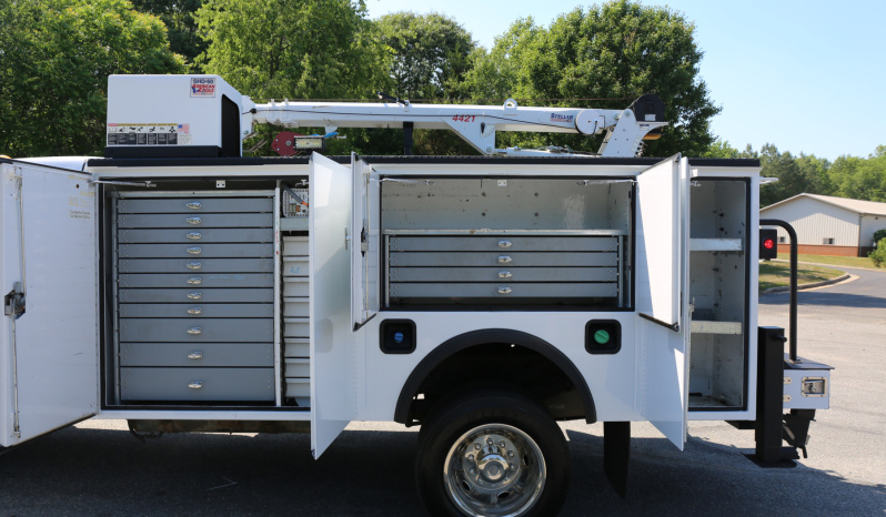 2012 Ford F550 Mechanics Truck, Diesel, 4WD, 177k Miles, Stellar 4421 PTO Driven Crane, Hydraulic Compressor, Drawers full