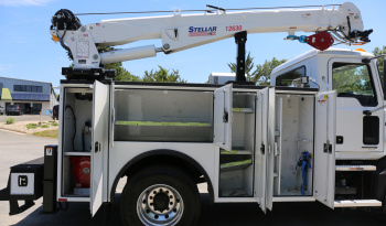 2023 Mack MD6 Mechanics Truck, Under CDL, Stellar 12630 Crane, 79k Miles, Cummins Diesel full