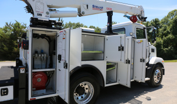 2023 Mack MD6 Mechanics Truck, Under CDL, Stellar 12630 Crane, 79k Miles, Cummins Diesel full