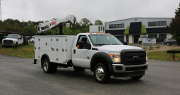 2015 Ford F550 Mechanics Truck, 102k Miles, Diesel, Summit 6620 Crane, 11′ TMAX Service Body