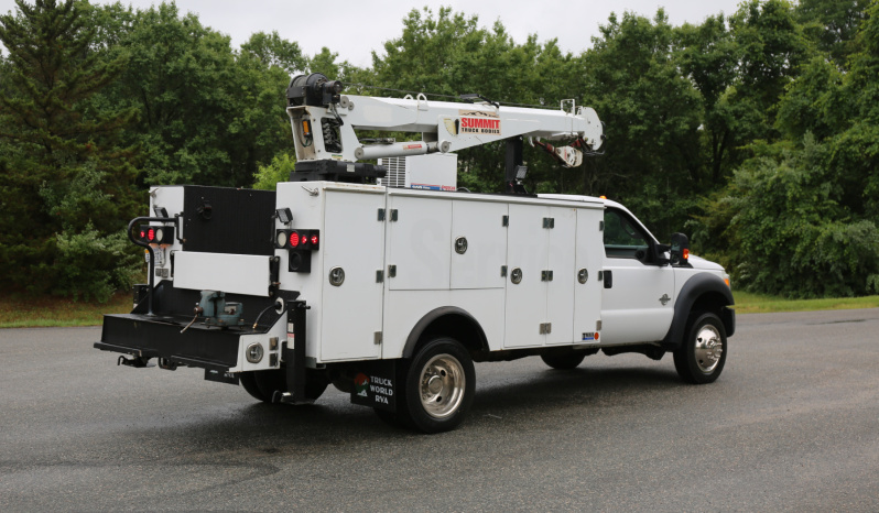 2015 Ford F550 Mechanics Truck, 102k Miles, Diesel, Summit 6620 Crane, 11′ TMAX Service Body full