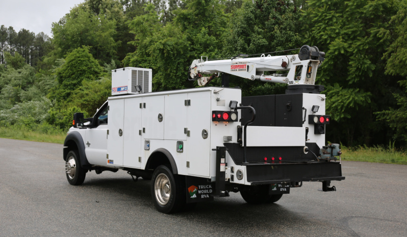 2015 Ford F550 Mechanics Truck, 102k Miles, Diesel, Summit 6620 Crane, 11′ TMAX Service Body full