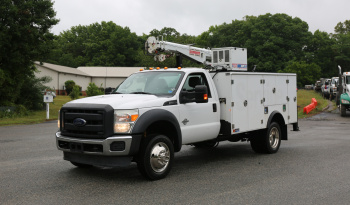 2015 Ford F550 Mechanics Truck, 102k Miles, Diesel, Summit 6620 Crane, 11′ TMAX Service Body full