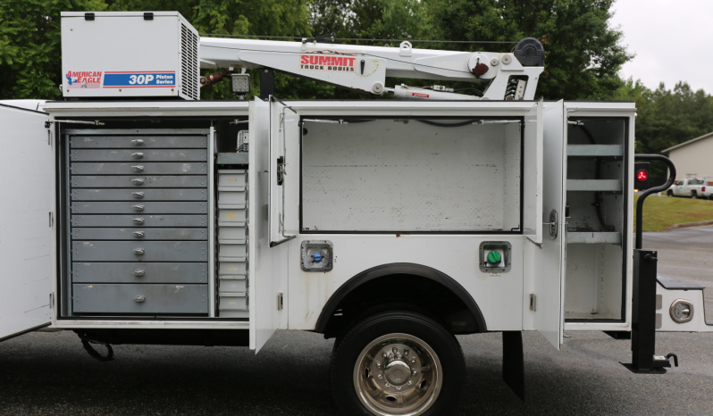 2015 Ford F550 Mechanics Truck, 102k Miles, Diesel, Summit 6620 Crane, 11′ TMAX Service Body full