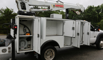 2015 Ford F550 Mechanics Truck, 102k Miles, Diesel, Summit 6620 Crane, 11′ TMAX Service Body full