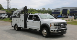 2024 Ford F550 Service Truck, 7k Miles, 4×4, Diesel, Lube Skid, Stellar 7621 Crane, TMAX Mechanics Body