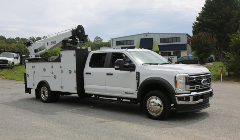 2024 Ford F550 Service Truck, 7k Miles, 4×4, Diesel, Lube Skid, Stellar 7621 Crane, TMAX Mechanics Body full