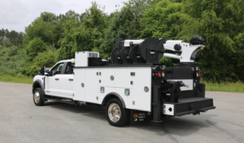 2024 Ford F550 Service Truck, 7k Miles, 4×4, Diesel, Lube Skid, Stellar 7621 Crane, TMAX Mechanics Body full