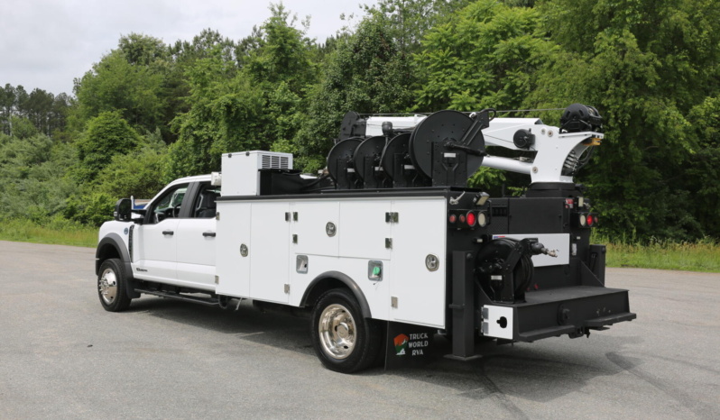2024 Ford F550 Service Truck, 7k Miles, 4×4, Diesel, Lube Skid, Stellar 7621 Crane, TMAX Mechanics Body full