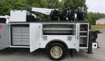 2024 Ford F550 Service Truck, 7k Miles, 4×4, Diesel, Lube Skid, Stellar 7621 Crane, TMAX Mechanics Body full