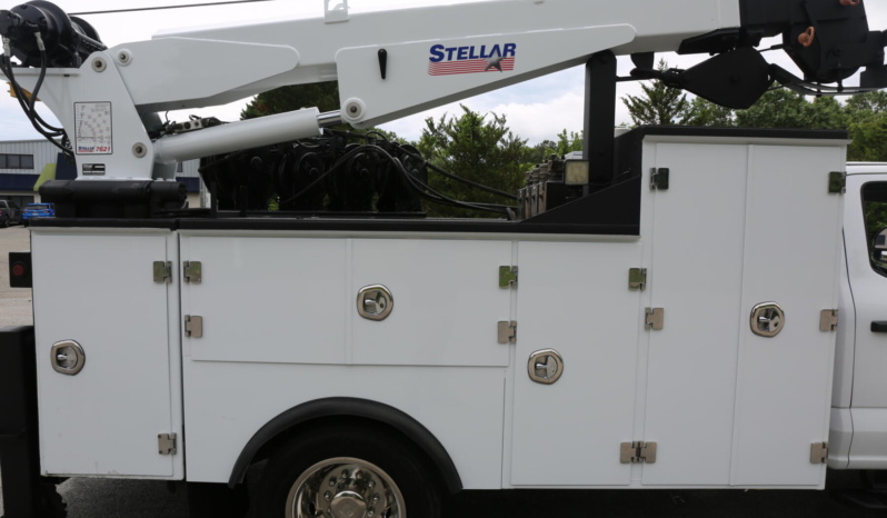 2024 Ford F550 Service Truck, 7k Miles, 4×4, Diesel, Lube Skid, Stellar 7621 Crane, TMAX Mechanics Body full